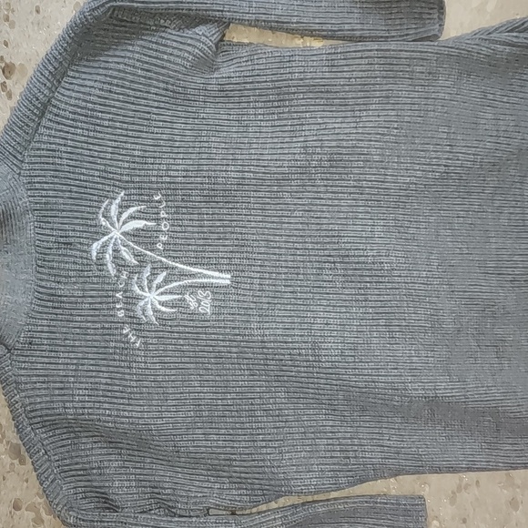 Gray Ribbed Cardigan - Picture 4 of 6